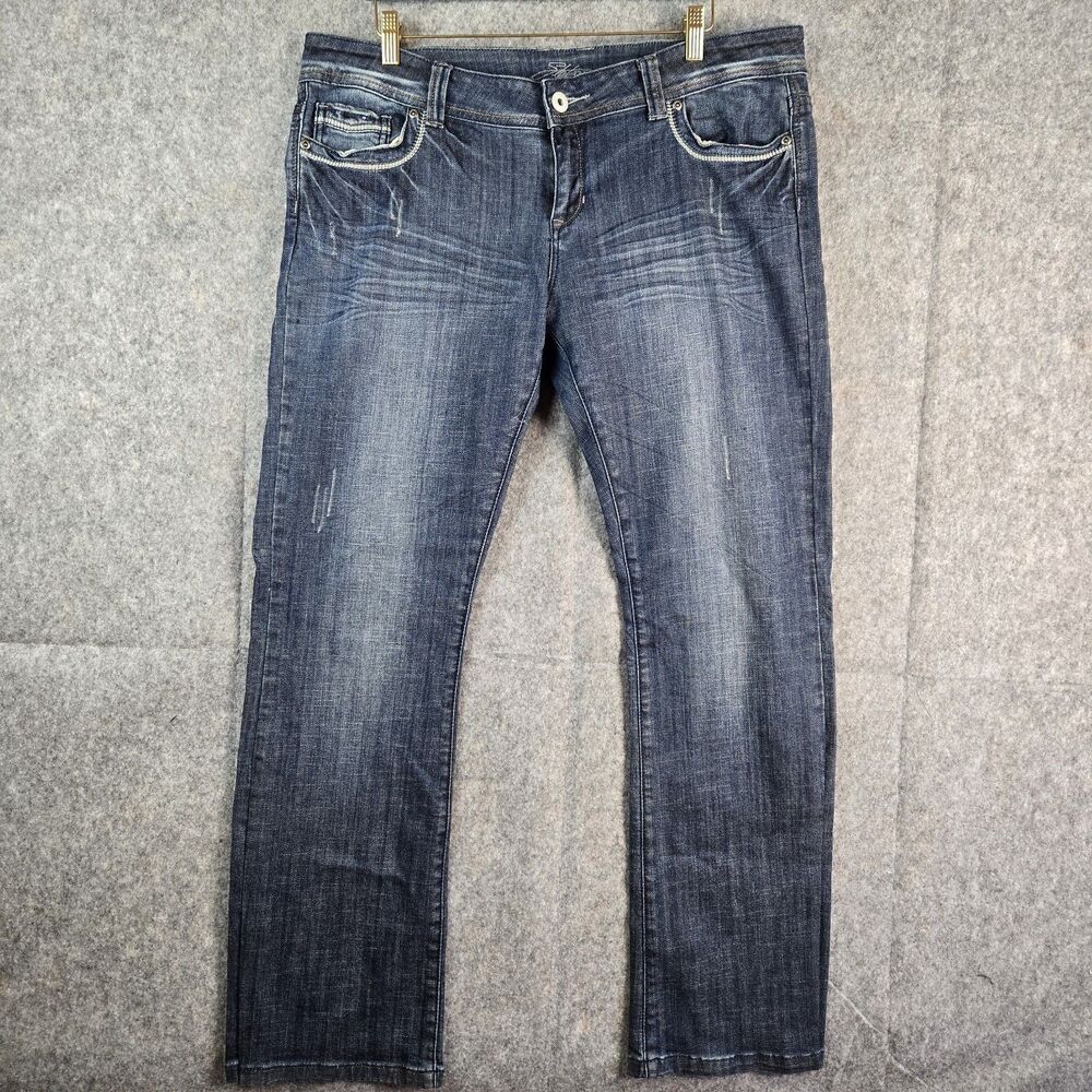 Stetson Hollywood Bootcut Jeans Womens Size 18 Reg Denim Western Cowgirl Biker